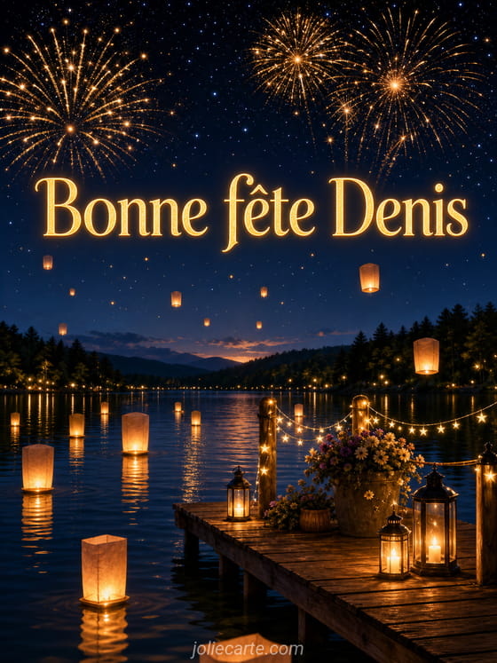 Carte bonne fĂȘte Denis