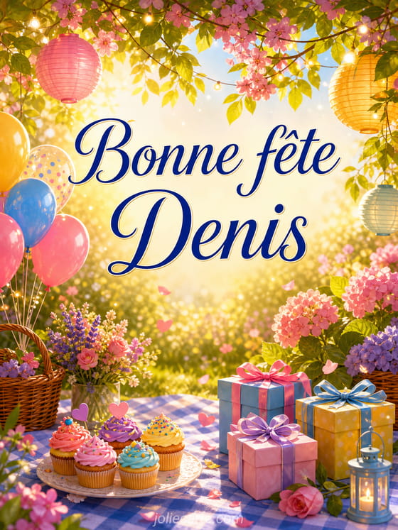 Carte bonne fĂȘte Denis
