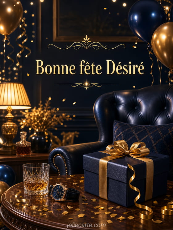 Carte bonne fĂȘte DĂ©sirĂ©