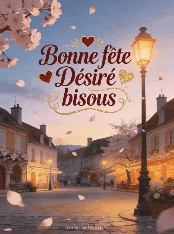 Bonne fête Désiré - Bonne fete desire bisous
