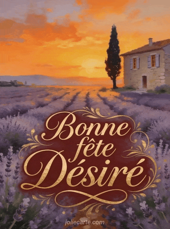 Bonne fête Désiré - Carte bonne fete desire