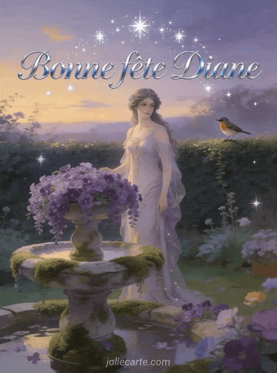 Bonne fête Diane - Carte bonne fete diane