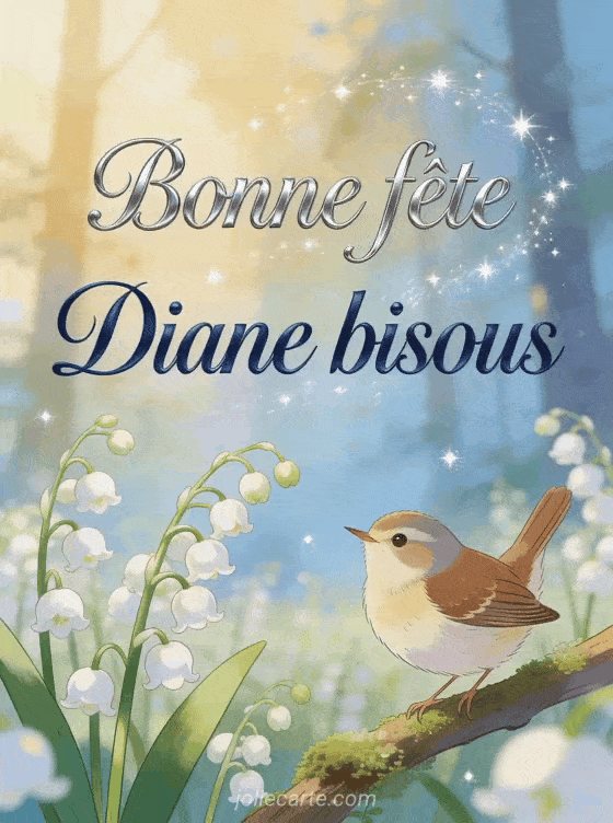 Bonne fête Diane - Bonne fete diane bisous