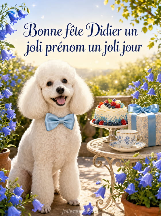 Carte bonne fĂȘte Didier