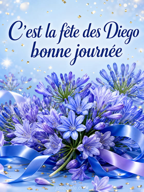 Carte bonne fête Diego