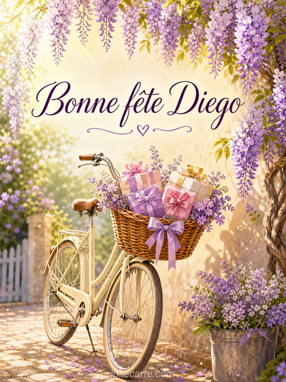 Carte bonne fête Diego