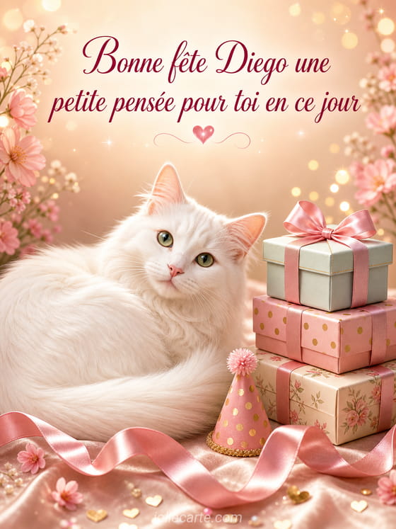 Carte bonne fête Diego