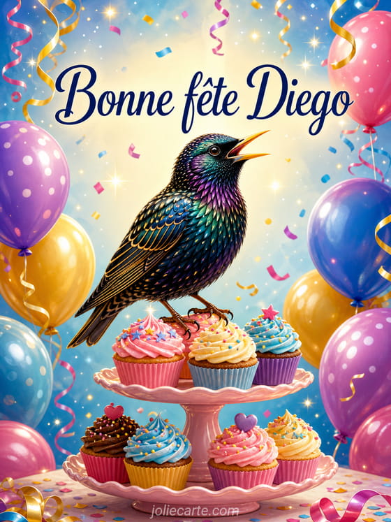 Carte bonne fête Diego
