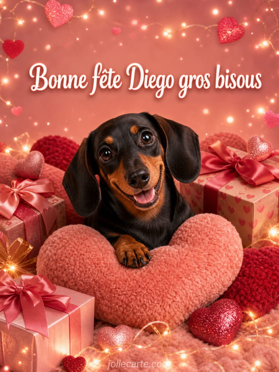 Carte bonne fête Diego