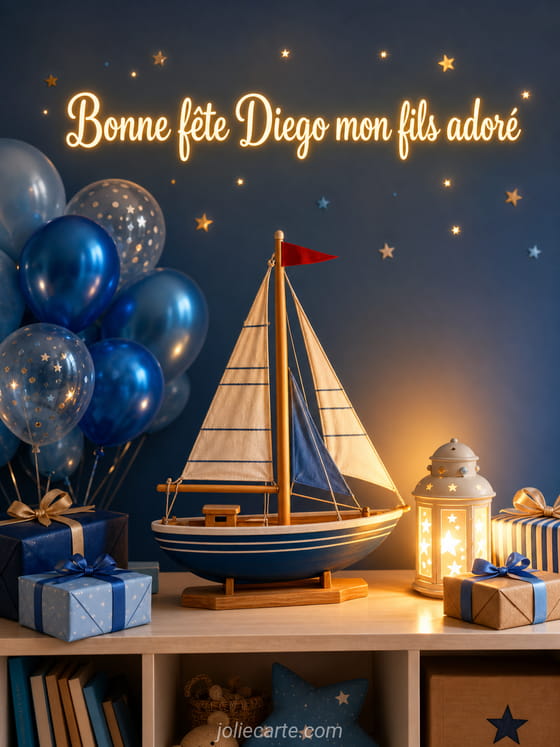 Carte bonne fête Diego