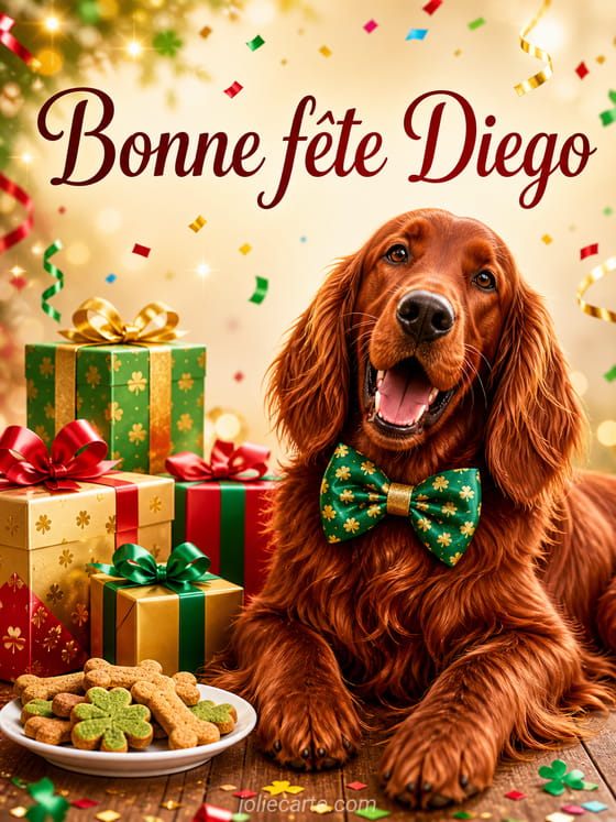 Carte bonne fête Diego