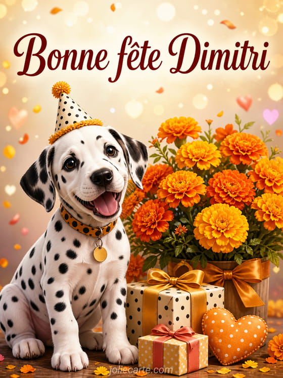 Carte bonne fête Dimitri