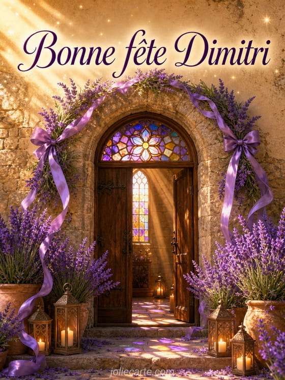 Carte bonne fête Dimitri