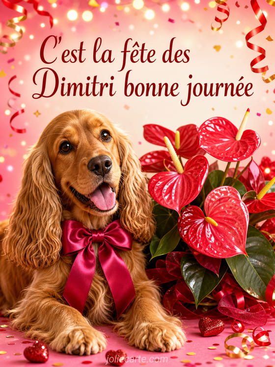 Carte bonne fête Dimitri