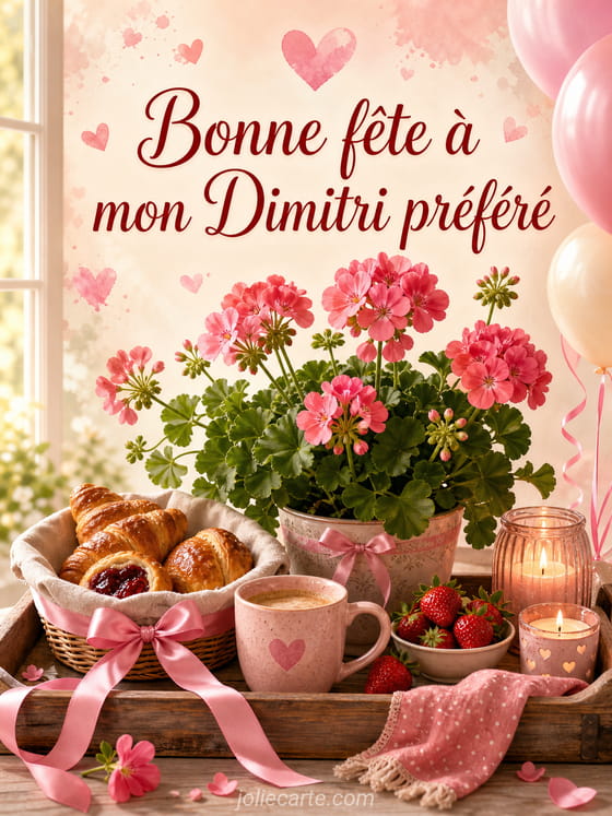 Carte bonne fête Dimitri