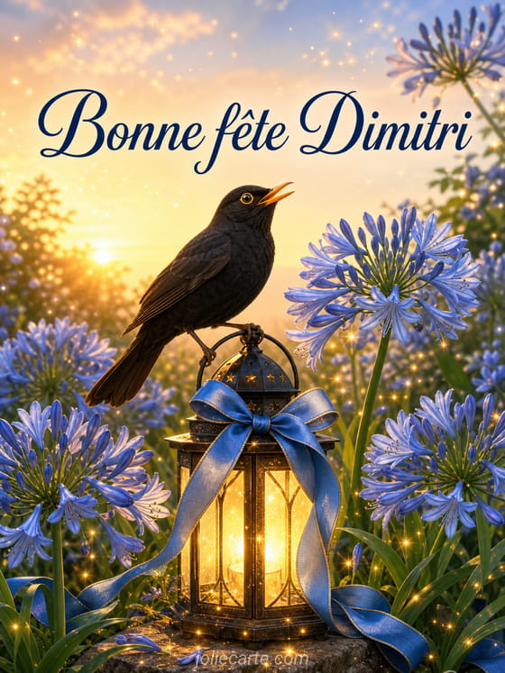 Carte bonne fête Dimitri