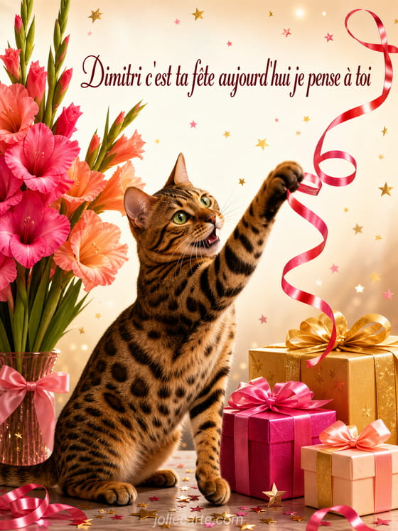 Carte bonne fête Dimitri