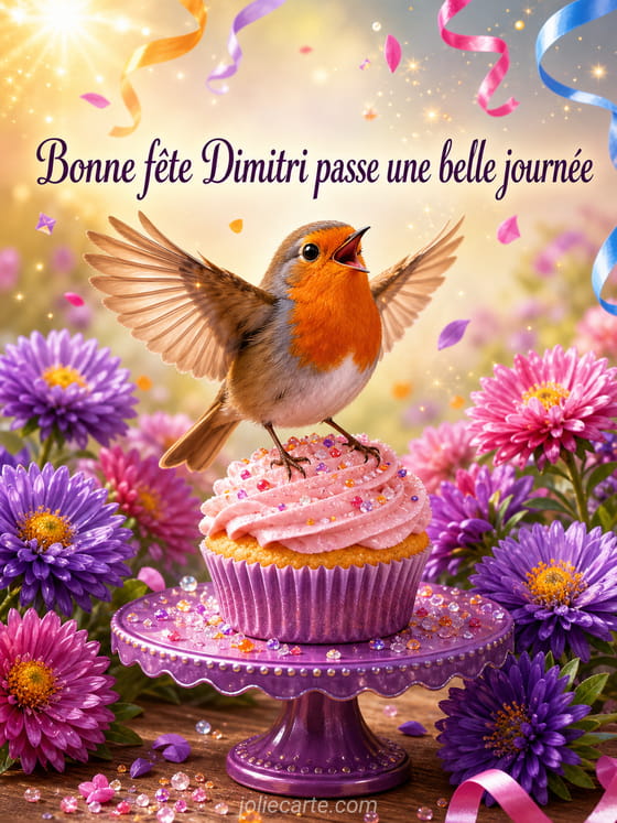 Carte bonne fête Dimitri