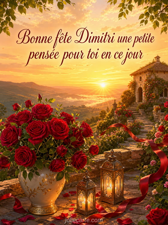 Carte bonne fête Dimitri