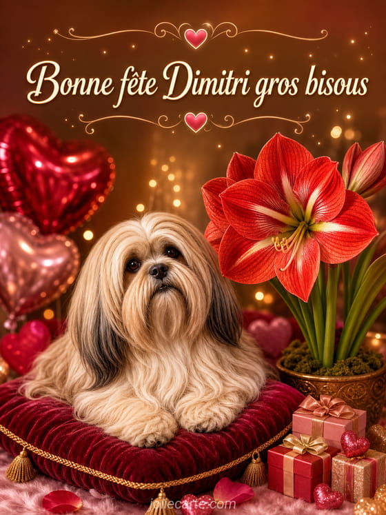 Carte bonne fête Dimitri