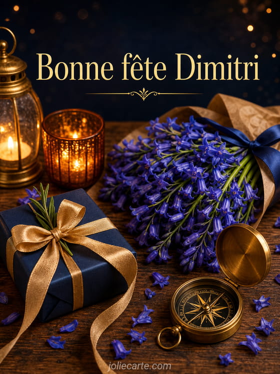 Carte bonne fête Dimitri