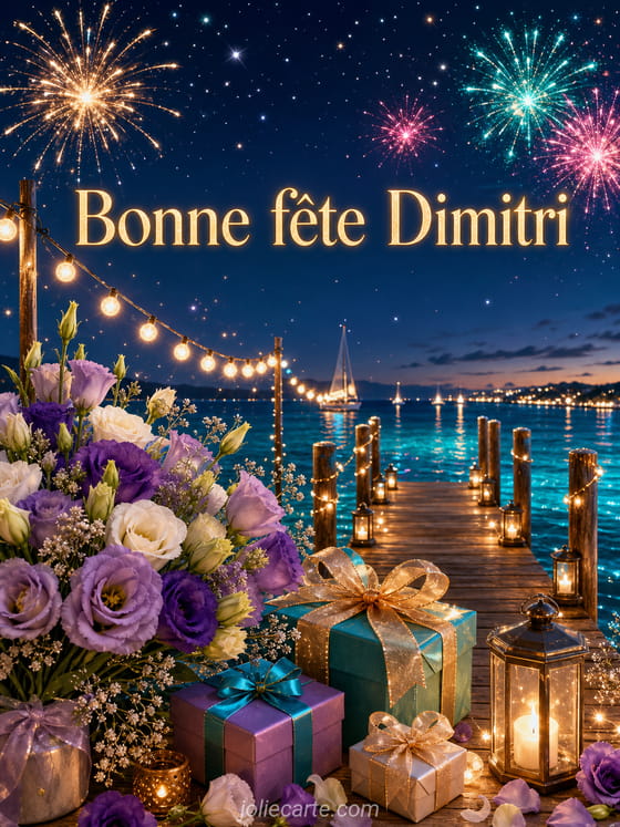 Carte bonne fête Dimitri