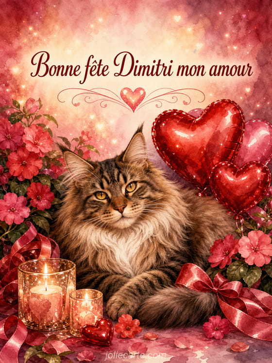 Carte bonne fête Dimitri