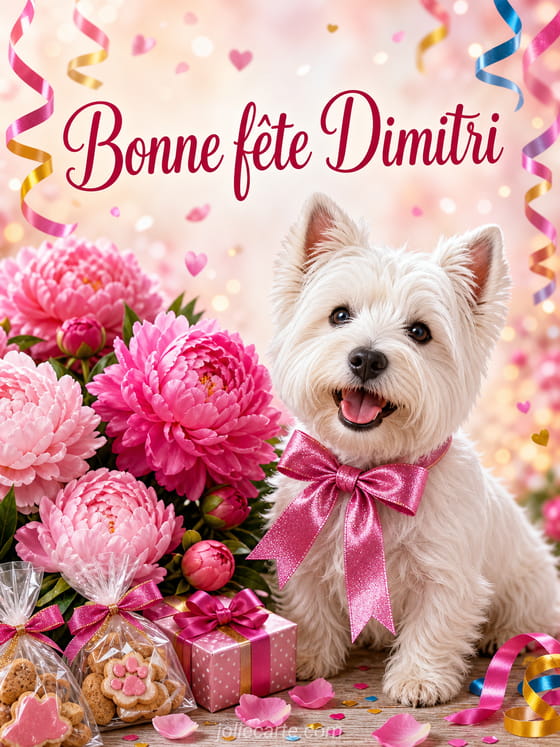 Carte bonne fête Dimitri