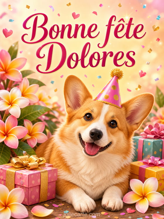 Carte bonne fĂȘte Dolores