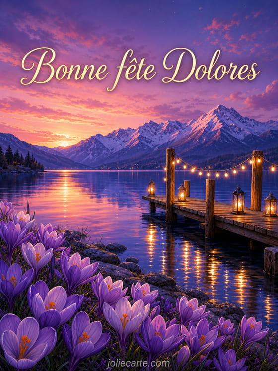 Carte bonne fĂȘte Dolores