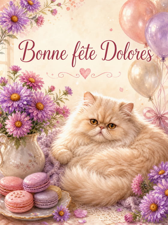 Carte bonne fĂȘte Dolores