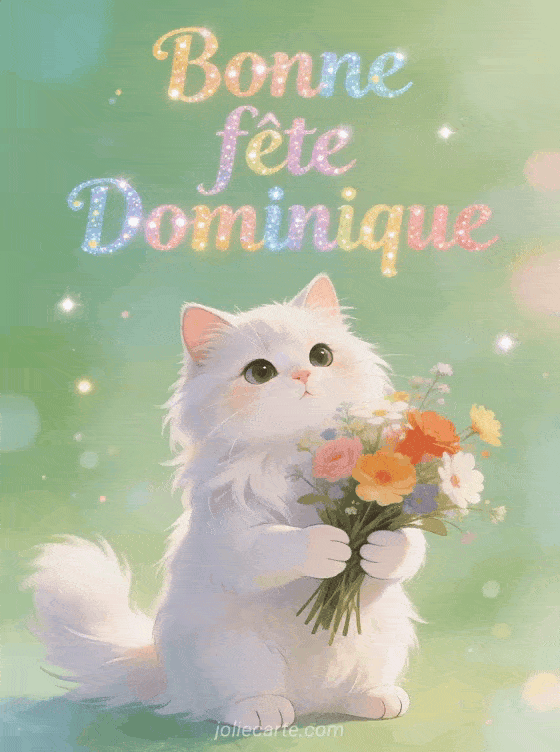 Bonne fête Dominique - Dominique gif bonne fete