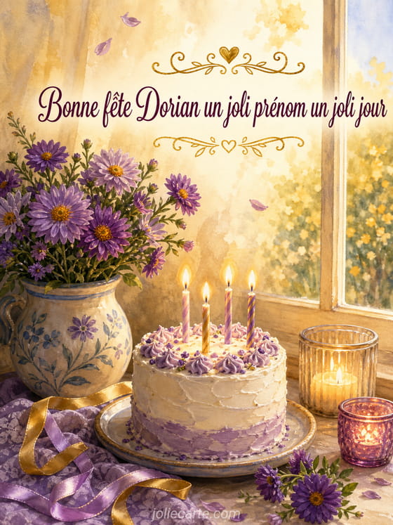 Carte bonne fĂȘte Dorian