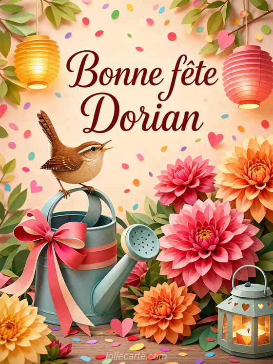 Carte bonne fĂȘte Dorian
