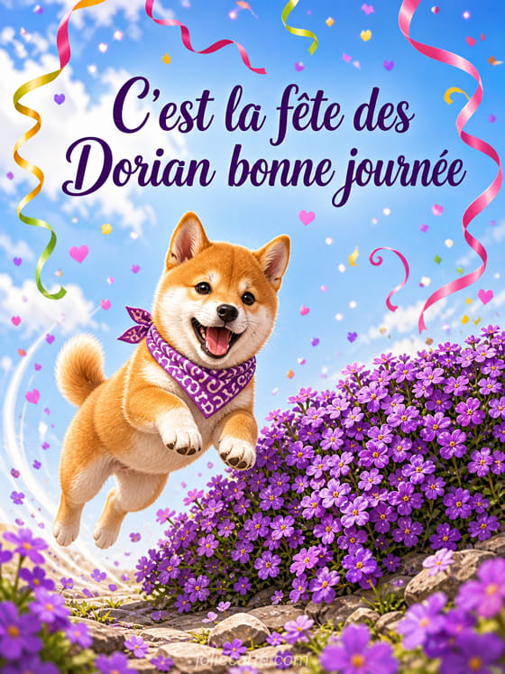 Carte bonne fĂȘte Dorian