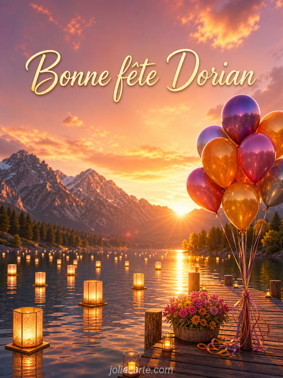 Carte bonne fĂȘte Dorian