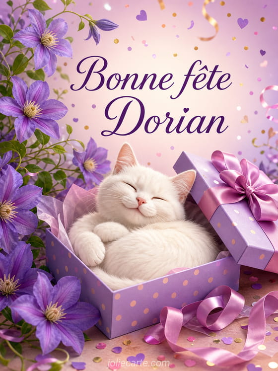 Carte bonne fĂȘte Dorian