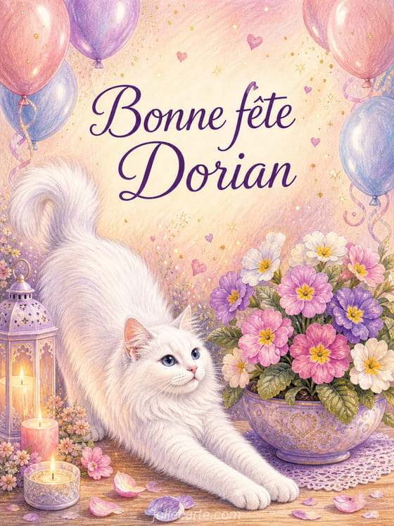 Carte bonne fĂȘte Dorian