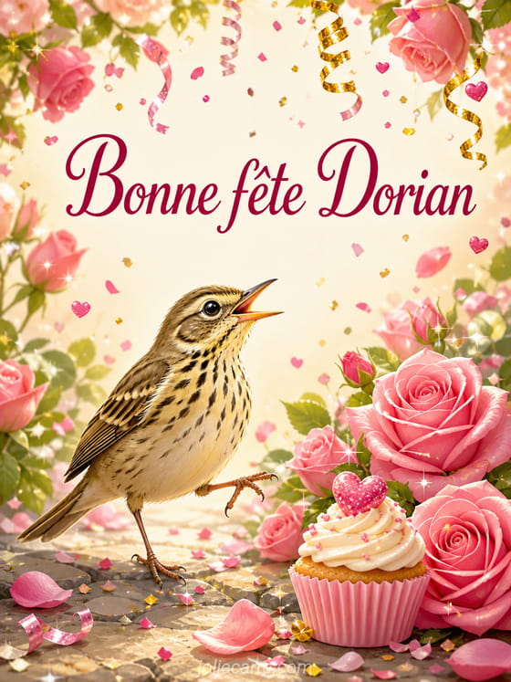 Carte bonne fĂȘte Dorian
