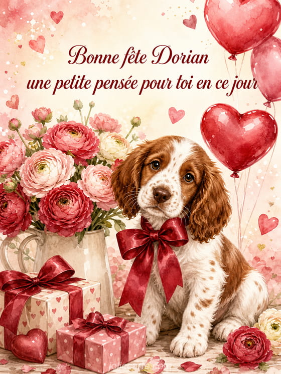 Carte bonne fĂȘte Dorian