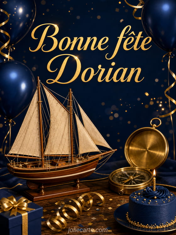 Carte bonne fĂȘte Dorian
