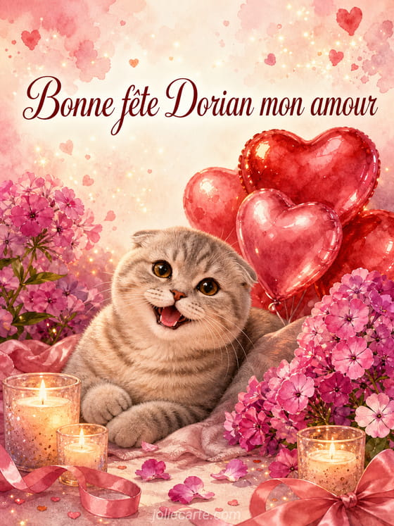 Carte bonne fĂȘte Dorian