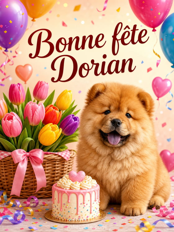 Carte bonne fĂȘte Dorian