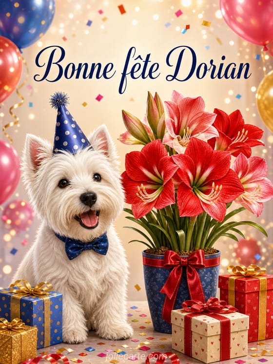 Carte bonne fĂȘte Dorian