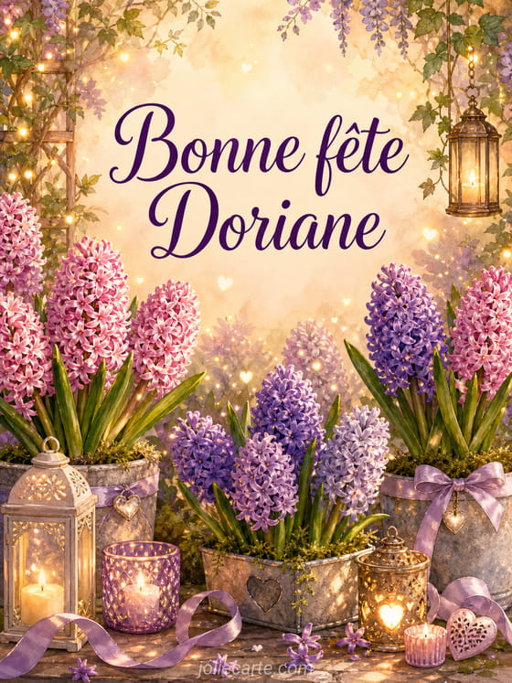 Carte bonne fĂȘte Doriane