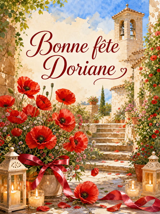 Carte bonne fĂȘte Doriane