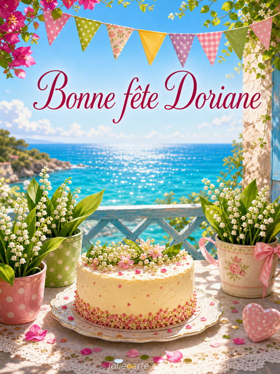 Carte bonne fĂȘte Doriane