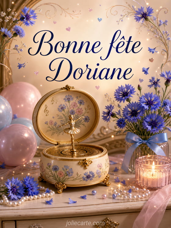 Carte bonne fĂȘte Doriane
