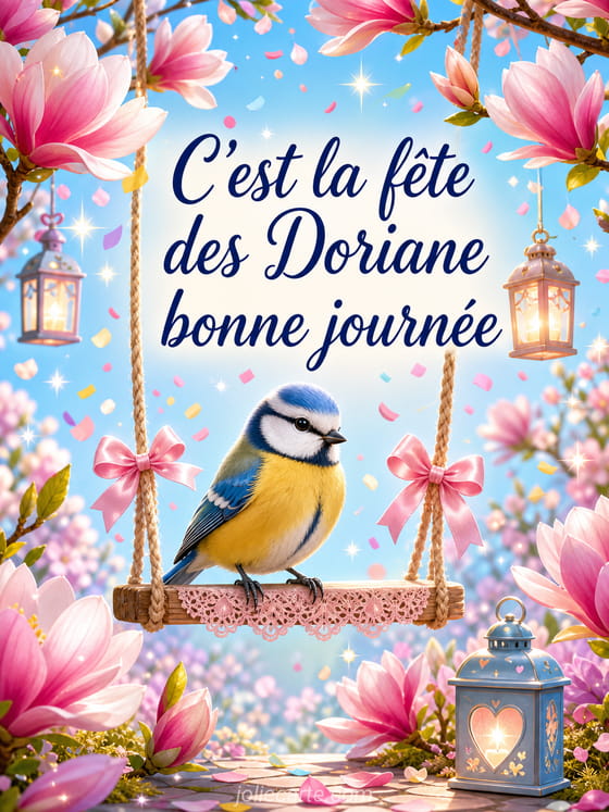 Carte bonne fĂȘte Doriane