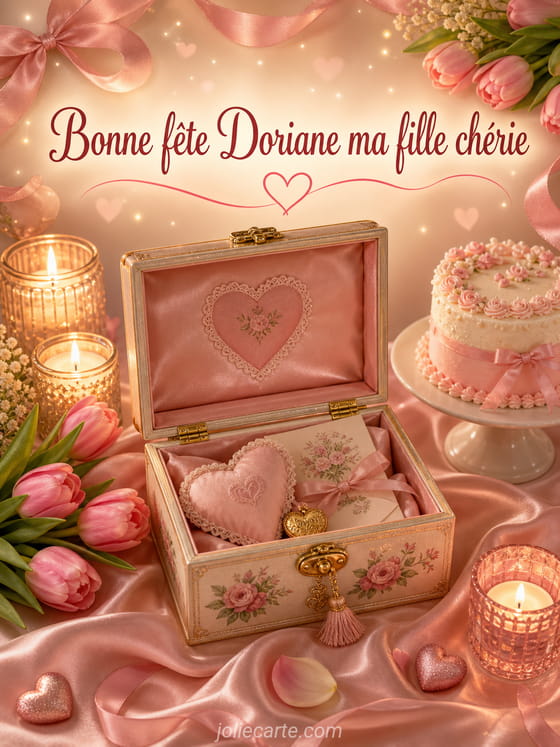 Carte bonne fĂȘte Doriane